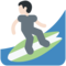 Person Surfing - Light emoji on Twitter